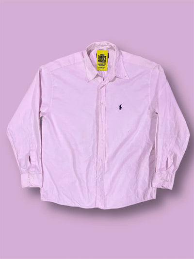 Thriftmarket Camicia Ralph Lauren rosa vintage tg L Thriftmarket