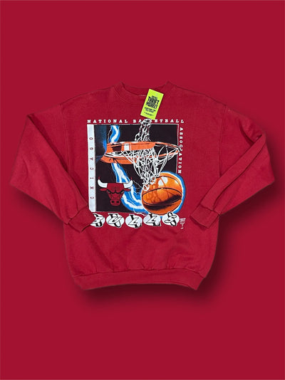 Thriftmarket Felpa Chicago Bulls NBA vintage tg L rosso Thriftmarket
