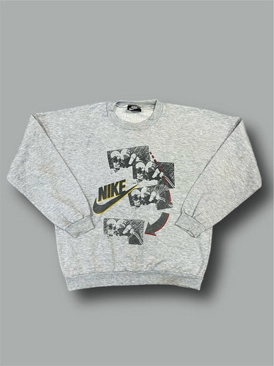 Felpa Nike girocollo vintage tg L grigio Thriftmarket BAD PEOPLE