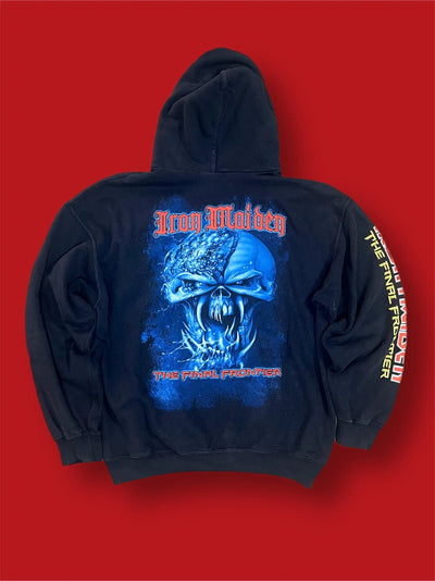 Felpa hoodie Iron Maiden vintage tg L