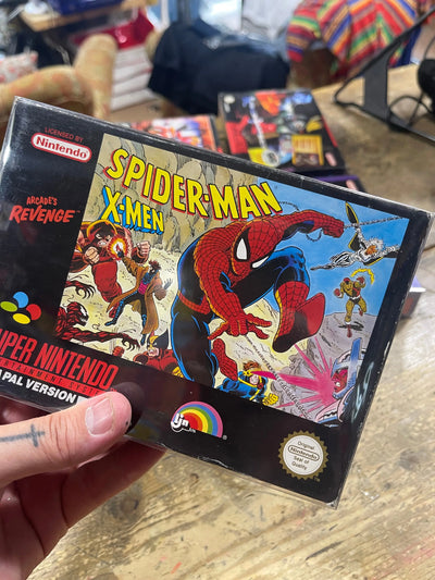 Thriftmarket Gioco Spiderman vs X Men Super Nintendo Pal Thriftmarket