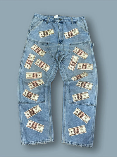 Pantalone Carhartt dollari vintage tg 38x32 Thriftmarket BAD PEOPLE