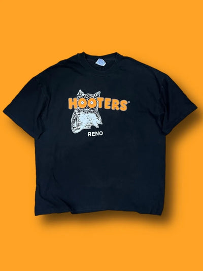 T-shirt Hooters vintage tg XXL Nero Thriftmarket BAD PEOPLE