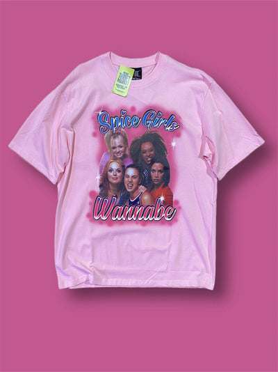 Thriftmarket Tshirt white oversize Spice Girls vintage tg XL Thriftmarket